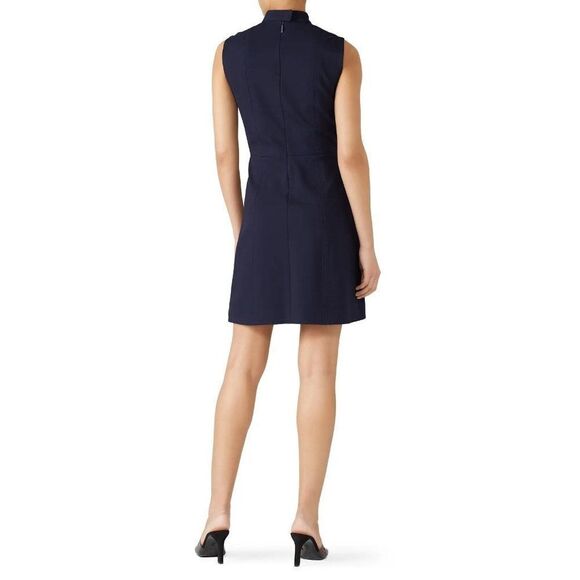 Tibi Stretch Knit Navy Blue Dress size 0 - Picture 2 of 7